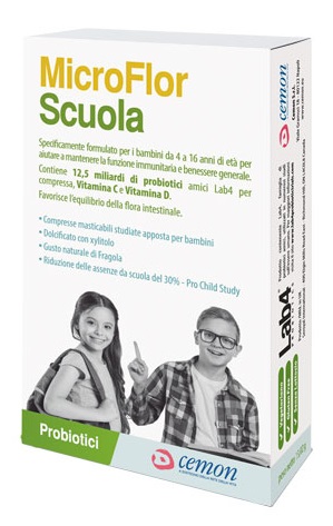 MICROFLOR SCUOLA 30 CAPSULE MASTICABILI - Farmadott.it