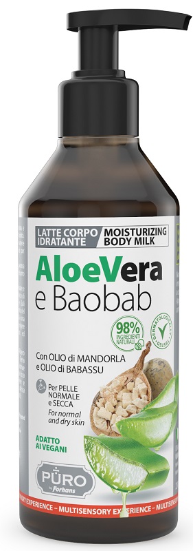 PURO LATTE E CORPO ALOE E BAOBAB 250 ML - Farmadott.it