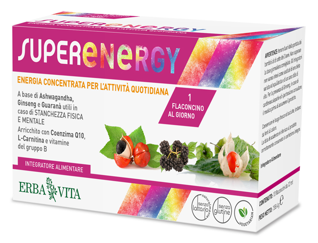 SUPER ENERGY 10 FLACONCINI DA 12 ML - Farmadott.it
