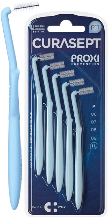CURASEPT PROXI ANGLE P11 AZZURRO/LIGHT BLUE 5 PEZZI - Farmadott.it
