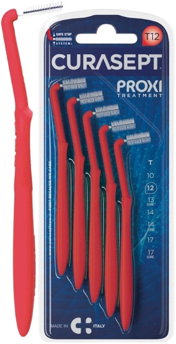 CURASEPT PROXI ANGLE T12 ROSSO/RED 5 PEZZI - Farmadott.it