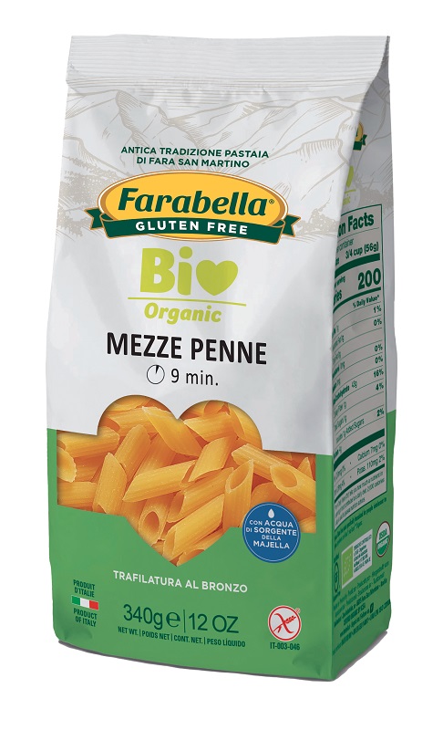 FARABELLA BIO MEZZE PENNE MAIS RISO 340 G - Farmadott.it
