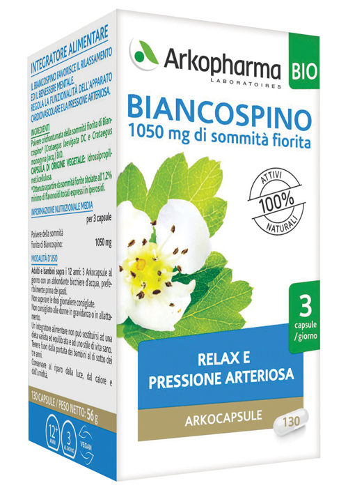 ARKO CAPSULE BIANCOSPINO BIO 45 CAPSULE - Farmadott.it