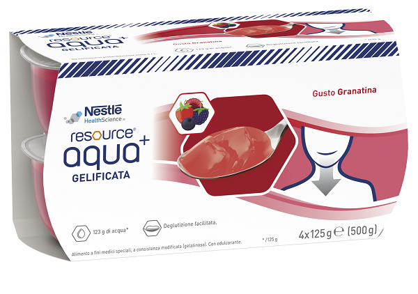RESOURCE AQUA ACQUA GELIFICATA+GRENADA CUP 6 4X125 G - Farmadott.it