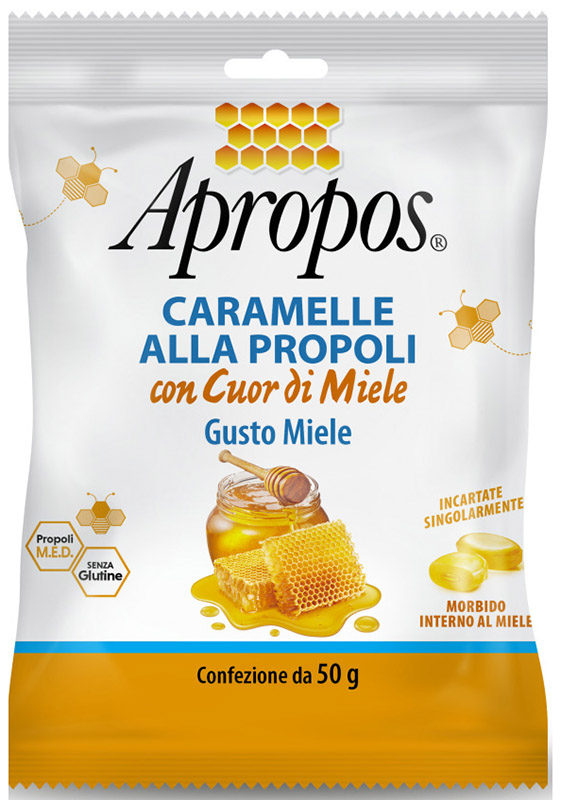 APROPOS CARAMELLE DURE MIELE CUOR DI MIELE 50 G - Farmadott.it