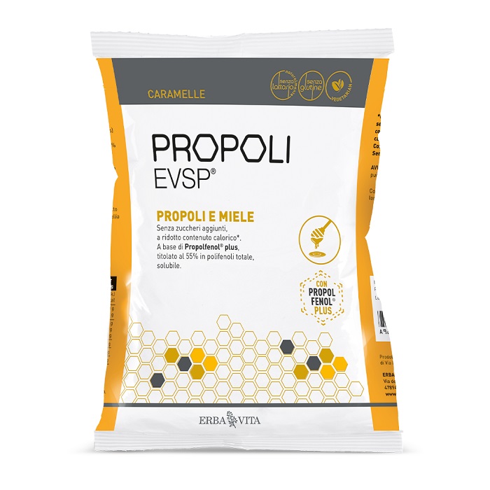 PROPOLI EVSP CARAMELLE PROPOLI MIELE 65 G - Farmadott.it
