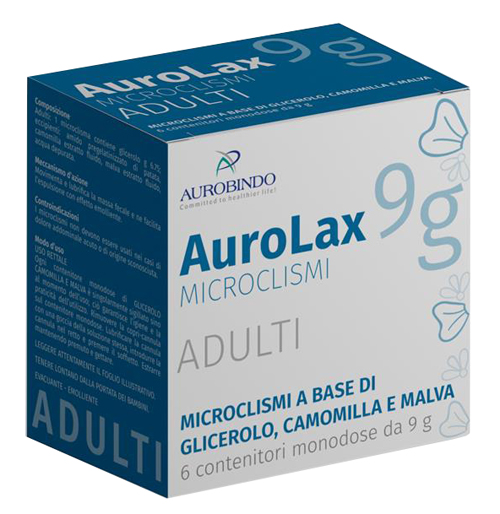 MICROCLISMI PER ADULTI AUROLAX 6 CONTENITORI 9 G - Farmadott.it