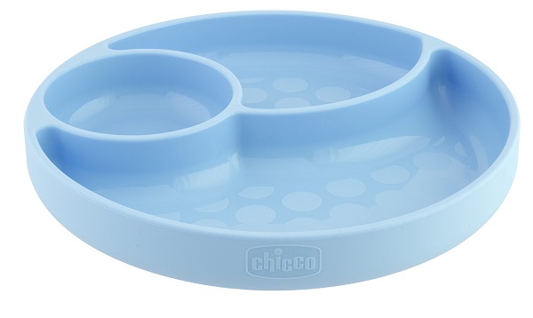 CHICCO PIATTO SILICONE VENTOSA BLU - Farmadott.it