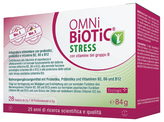 OMNI BIOTIC STRESS VITAMINE GRUPPO B 28 BUSTINE DA 3 G - Farmadott.it