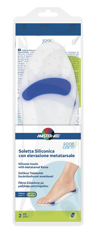 SOLETTA SILICONICA MASTER-AID FOOTCARE SMALL 37-38 METATARSO I4 - Farmadott.it
