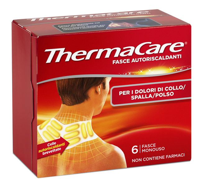 FASCE AUTORISCALDANTI A CALORE TERAPEUTICO THERMACARE COLLO/SPALLA/POLSO 6 PEZZI - Farmadott.it