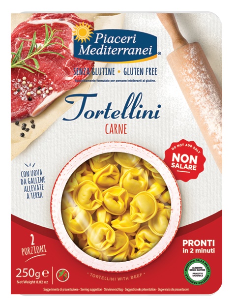 PIACERI MEDITERRANEI TORTELLINI CARNE 250 G - Farmadott.it
