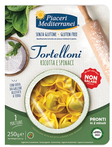 PIACERI MEDITERRANEI TORTELLONI RICOTTA SPINACI 250 G - Farmadott.it