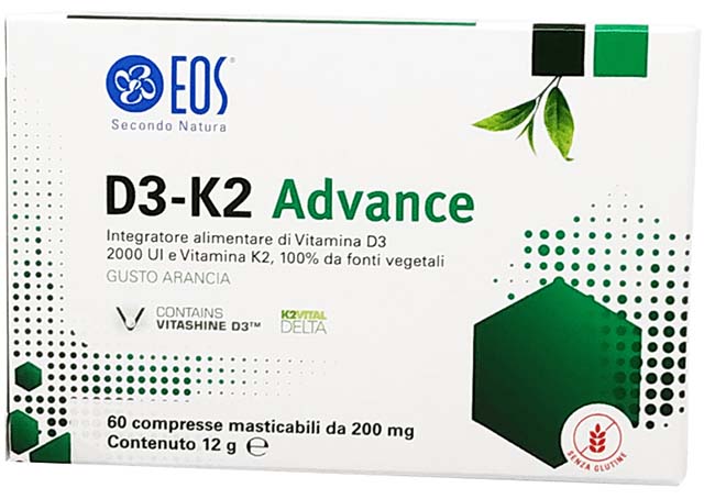 EOS D3 K2 ADVANCE 60 COMPRESSE MASTICABILI - Farmadott.it