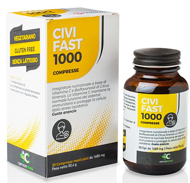 CEMONMED CIVIFAST 1000 30 COMPRESSE MASTICABILI - Farmadott.it