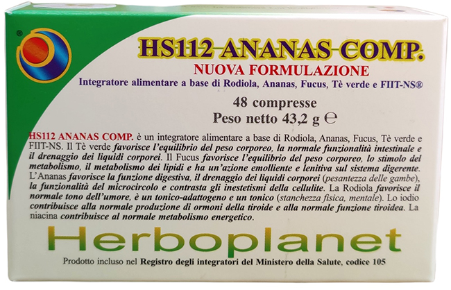 HS112 ANANAS COMP 48 COMPRESSE - Farmadott.it