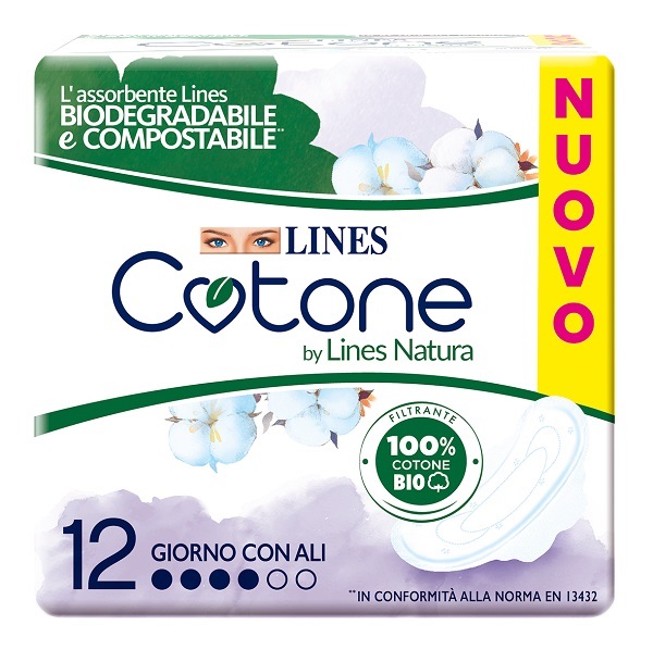 LINES COTONE BIO ULTRA ALI 12 PEZZI - Farmadott.it