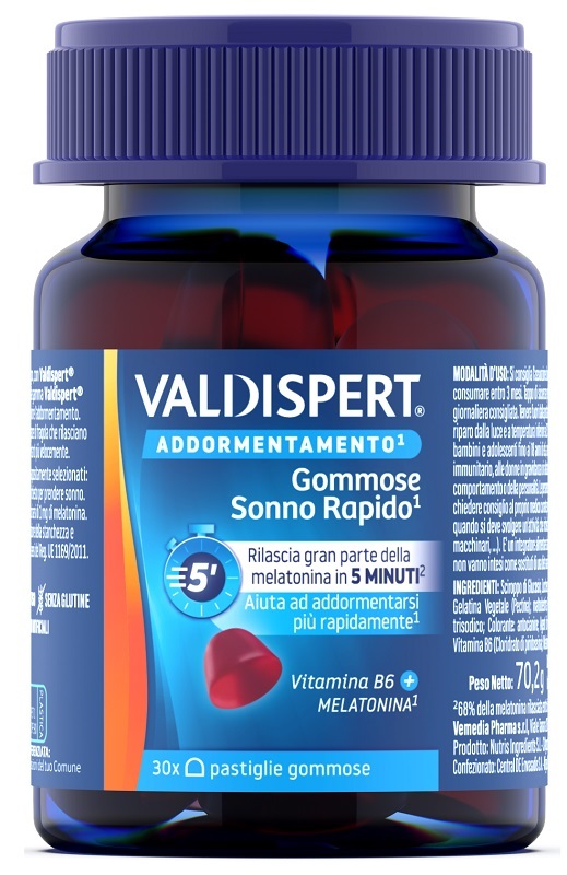 VALDISPERT GOMMOSE SONNO RAPIDO 30 PASTIGLIE GOMMOSE - Farmadott.it