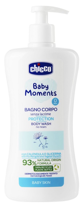 CHICCO BABY MOMENTS BAGNO CORPO SENZA LACRIME PROTECTION 500 ML - Farmadott.it