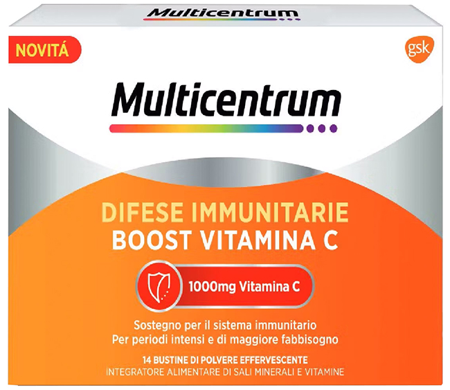 MULTICENTRUM DIFESE IMMUNITARIE BOOST VITAMINA C 28 BUSTINE - Farmadott.it