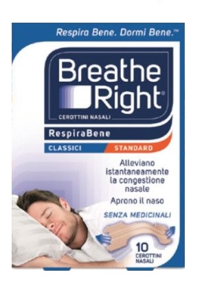 CEROTTI NASALI BREATHE RIGHT CLASSICI 10 PEZZI - Farmadott.it