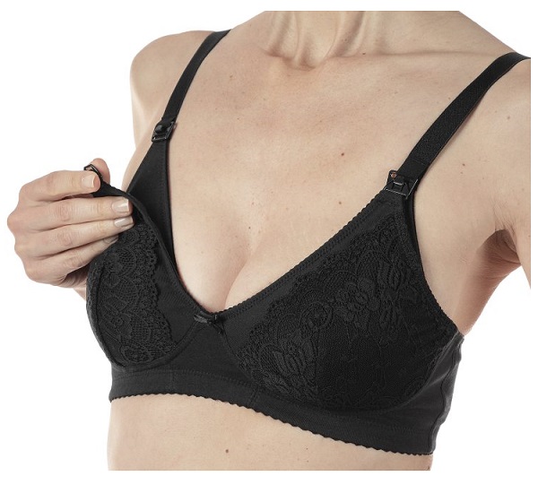 MAMMY REGGISENO COTONE ALLATTAMENTO BLACK 6C - Farmadott.it