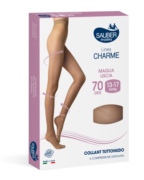 SAUBER CHARME COLLANT 70 DENARI TUTTONUDO ML NERO 5 - Farmadott.it