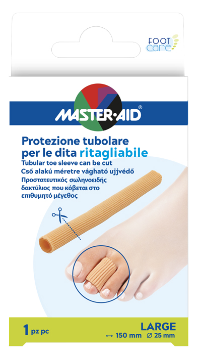 PROTEZIONE TUBOLARE MASTER-AID FOOTCARE RITAGLIABILE 15 CM 25 MM LARGE C8 - Farmadott.it