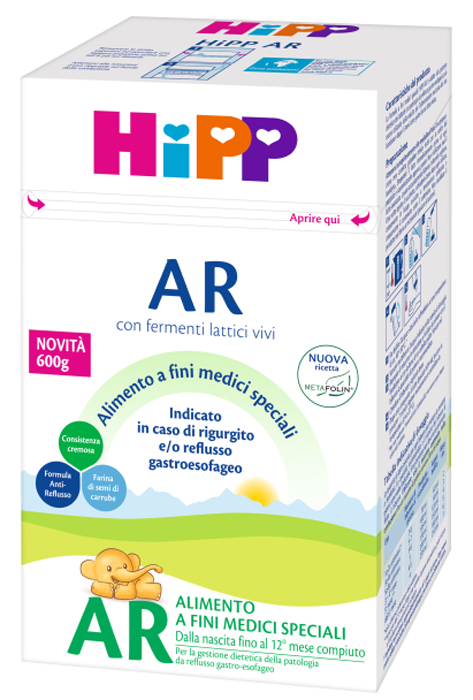 HIPP LATTE ANTIREFLUSSO CON METAFOLINA 600 G - Farmadott.it