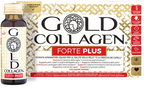 GOLD COLLAGEN FORTE PLUS 10 FLACONI DA 50 ML 5G COLLAGENE - Farmadott.it