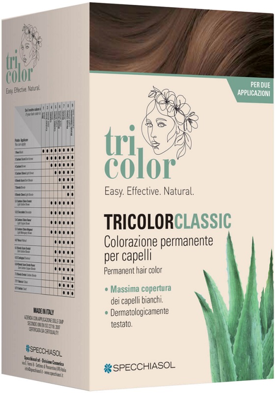 TRICOLOR CLASSIC 5,4 RAME 2 TUBI 50 ML + 2 SHAKER 50 ML + 4 BUSTINE 8 ML - Farmadott.it