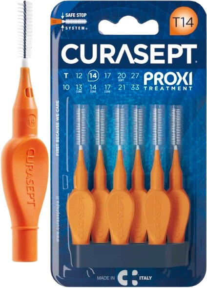 CURASEPT PROXI T14 ARANCIO/ORANGE 6 PEZZI - Farmadott.it