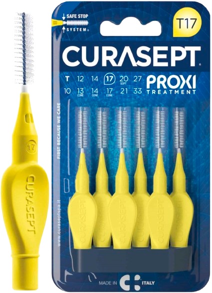 CURASEPT PROXI T17 GIALLO/YELLOW 6 PEZZI - Farmadott.it
