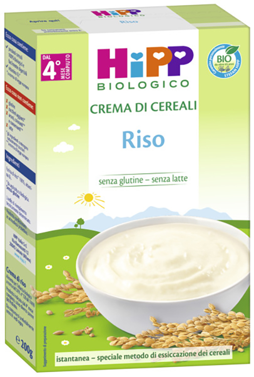 HIPP BIO CREMA CEREALI RISO 200 G - Farmadott.it
