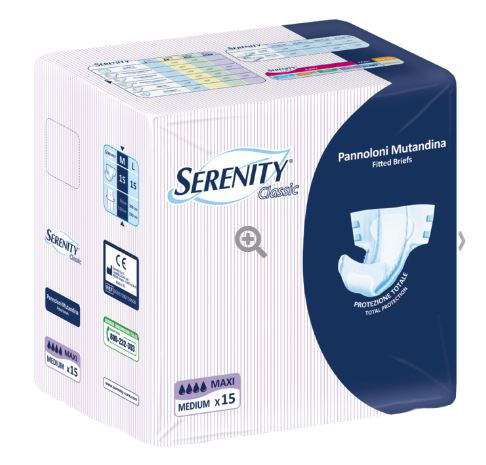 PANNOLONE MUTANDINA SERENITY CLASSIC MAXI TAGLIA EXTRALARGE 15 PEZZI - Farmadott.it