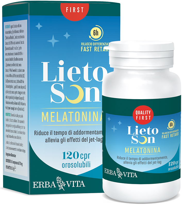 LIETOSON MELATONINA 120 COMPRESSE OROSOLUBILI - Farmadott.it