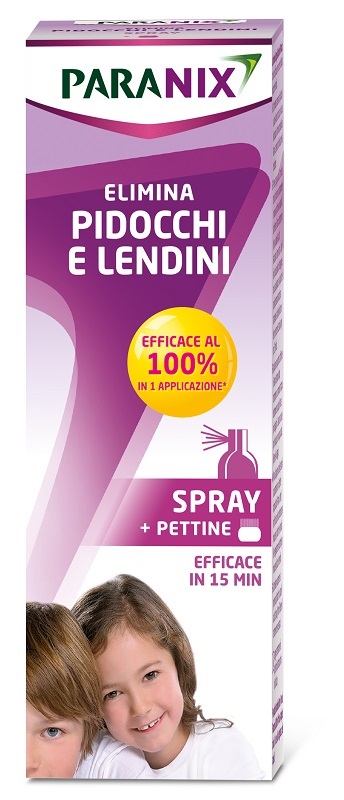 TRATTAMENTO PIDOCCHI E LENDINI PARANIX SPRAY 100 ML + PETTINE - Farmadott.it