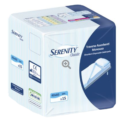 TRAVERSA SERENITY CLASSIC SUPER 40X60 CM 30 PEZZI - Farmadott.it