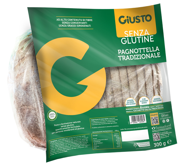 GIUSTO SENZA GLUTINE PAGNOTTELLA 300 G - Farmadott.it