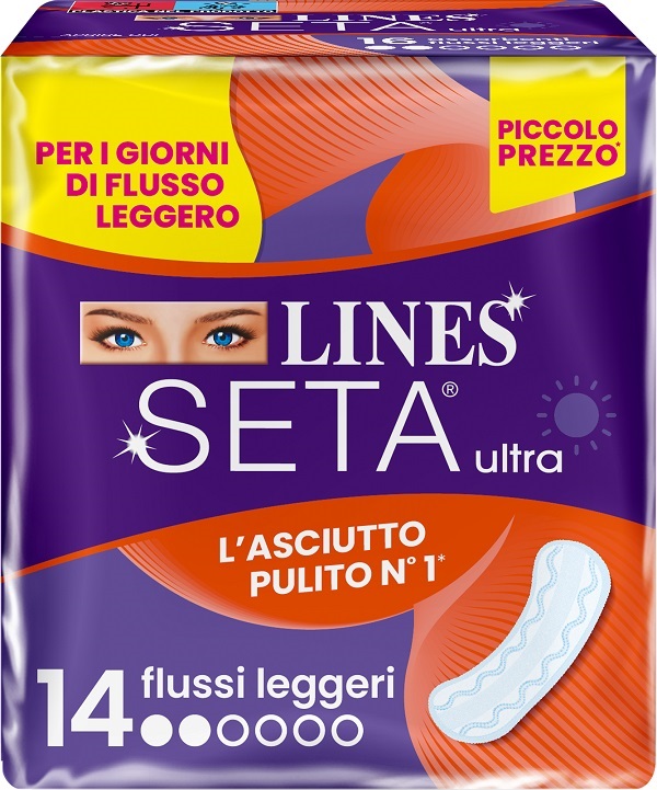 LINES SETA ULTRA ASSORBENTI LEGGERO DWCT 14 PEZZI - Farmadott.it