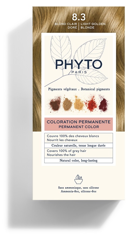 COLOR KIT 8,3 BIONDO CHIARO DORATO LATTE RIVELATORE 50 ML + CREMA COLORANTE 50 ML + MASCHERA PROTETTIVA COLORE 12 ML + GUANTI - Farmadott.it