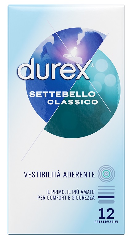 PROFILATTICO DUREX SETTEBELLO CLASSICO 12 PEZZI - Farmadott.it