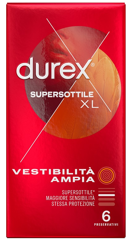 PROFILATTICO DUREX SUPERSOTTILE XL 6 PEZZI - Farmadott.it