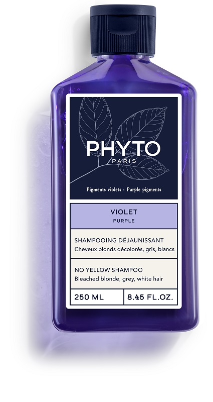 PHYTO PARIS VIOLET SHAMPOO ANTI GIALLO PER CAPELLI BIONDI DECOLORATI GRIGI BIANCHI 250 ML - Farmadott.it