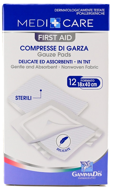 GARZA MEDICARE TNT 18X40 CM 12 PEZZI - Farmadott.it