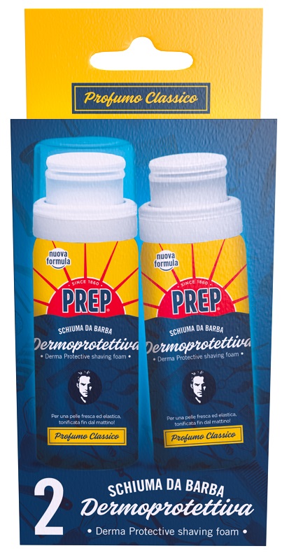 PREP SCHIUMA BARBA CLASSICA 2 PEZZI DA 50 ML - Farmadott.it