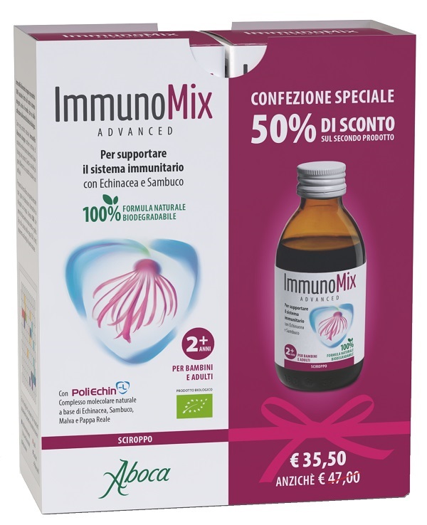 IMMUNOMIX ADVANCED SCIROPPO CONFEZIONE SPECIALE 2 PEZZI - Farmadott.it