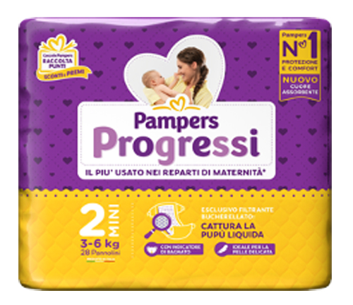 PAMPERS PROGRESSI MINI 28 PEZZI - Farmadott.it