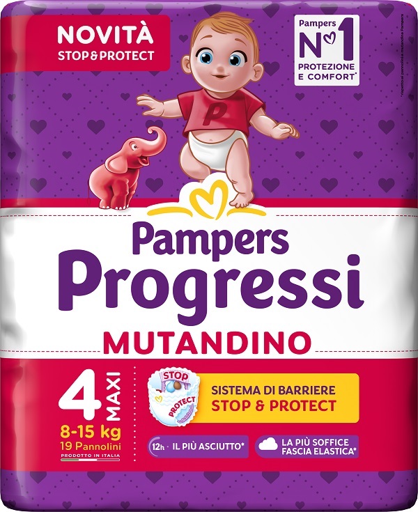PAMPERS PROGRESSI MUTANDINA MAXI 19 PEZZI - Farmadott.it