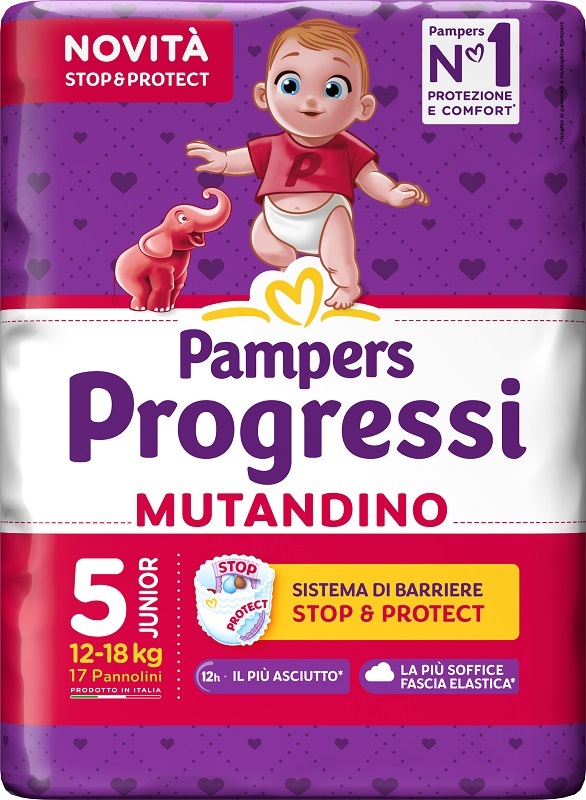 PAMPERS PROGRESSI MUTANDINA JUNIOR 17 PEZZI - Farmadott.it